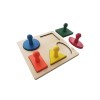 Shape Puzzles Motessori 5-Shape Preschool Equipment Early Development Baby Toy